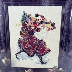 Lavender Wings Counted Cross Stitch Pattern Santa Claus Stewart Sherwood